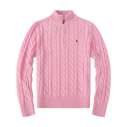 RL - KNITTED ZIP SWEATER