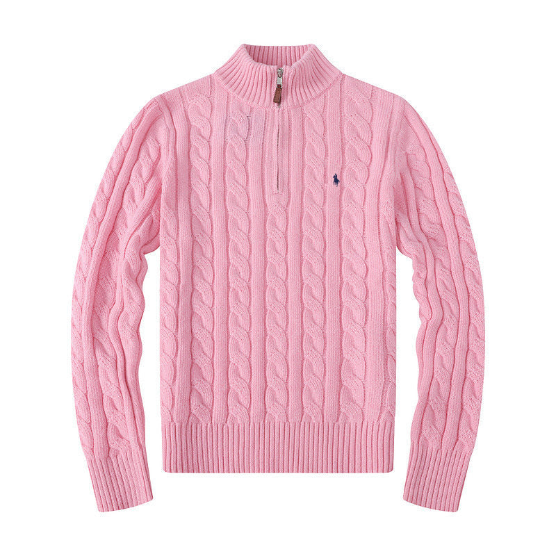 RL - KNITTED ZIP SWEATER