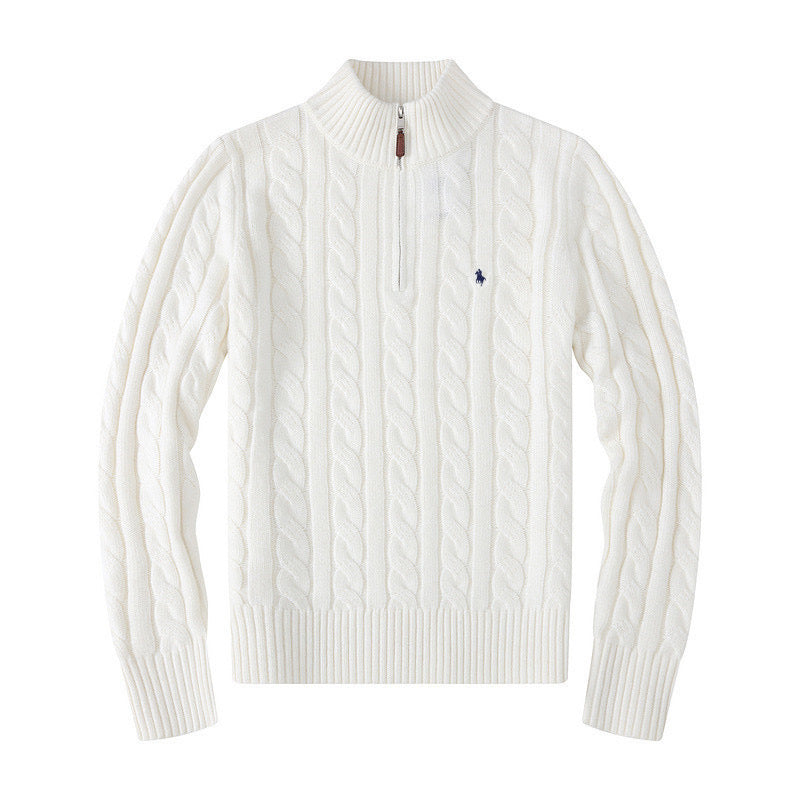 RL - KNITTED ZIP SWEATER